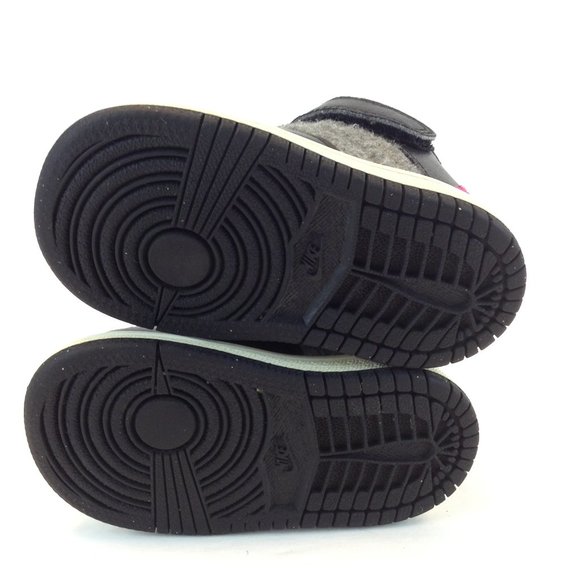 Nike Jordan 1 Flight 4 Prem GT Cool Grey/Vivid Pink-Black-White Sneakers - Picture 14 of 14